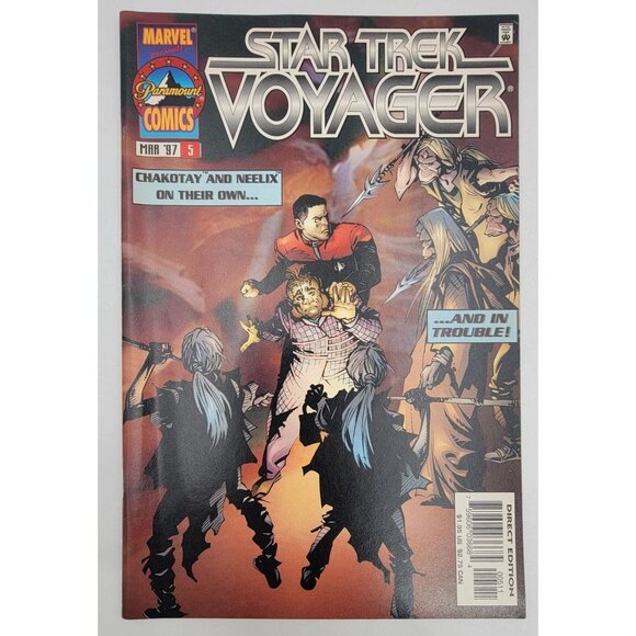 Star Trek Voyager Comic Book Lot Of 5 Issues By Marvel Bag and Boarded - Picture 10 of 13